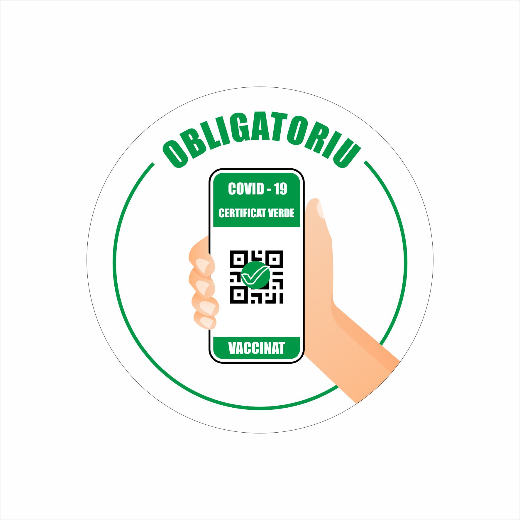 Stickere certificat verde